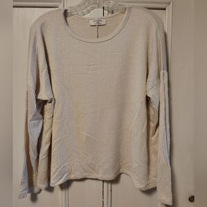 Zenana Cream Pullover Top Size L / XL